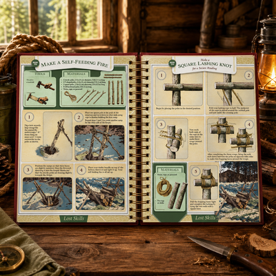 The Lost Skills of Independence Book | 200 Life-Saving Skills for Home Projects
