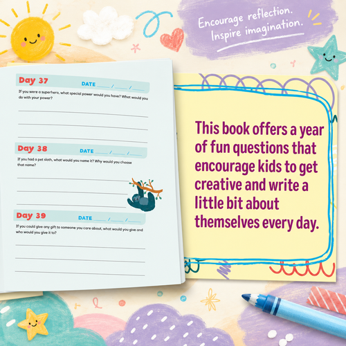 One Question a Day Journal for Kids – 365 Daily Writing Prompts for Self-Discovery