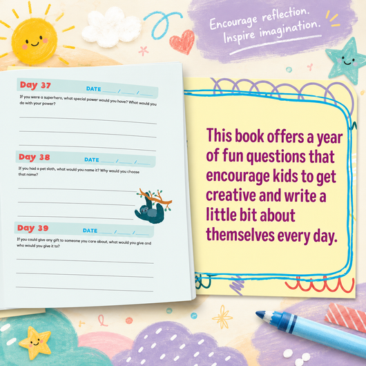 One Question a Day Journal for Kids – 365 Daily Writing Prompts for Self-Discovery